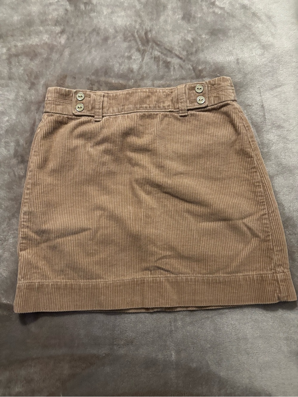 Ann Taylor Corduroy Mini Skirt Women’s Size 0 Brown/Tan